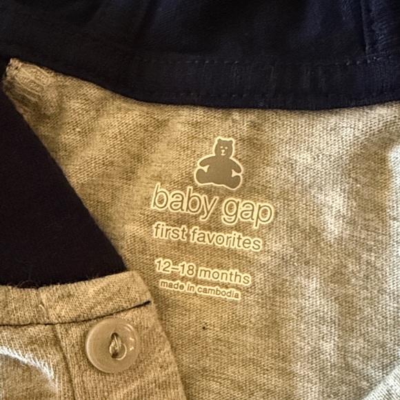 GAP Navy and Gray Kids Romper - Picture 2 of 3
